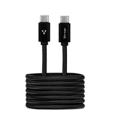 Cable  VORAGO CAB-124-BK - USB C, USB C, Macho/Macho, 1 m, Negro